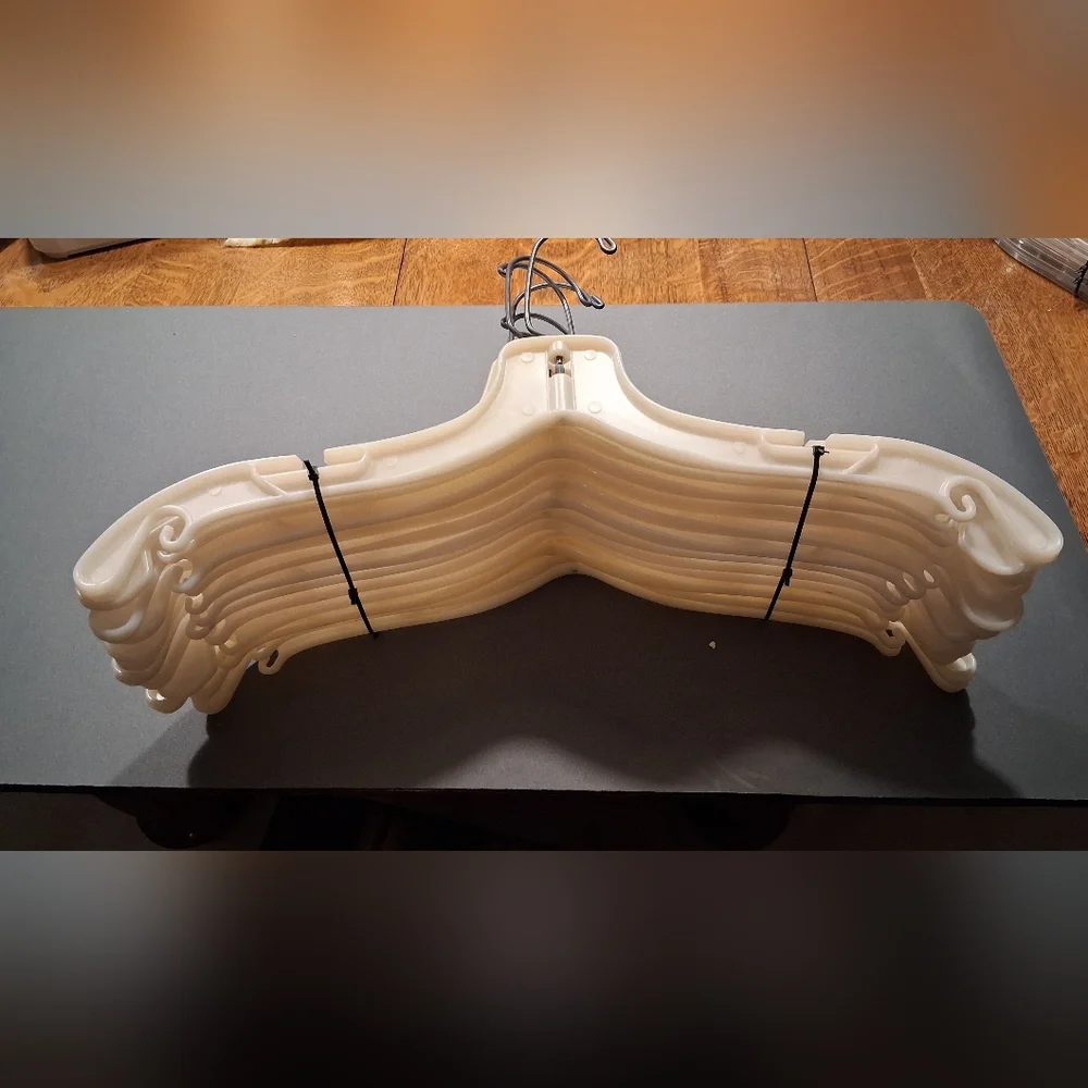 Clothes Hangers - One Dozen White - Adult Size